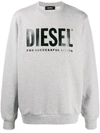 Diesel Gir-division Logo Sweatshirt In Gray-grey