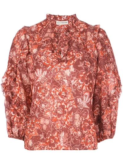 Ulla Johnson 'rana' Bluse In Pink