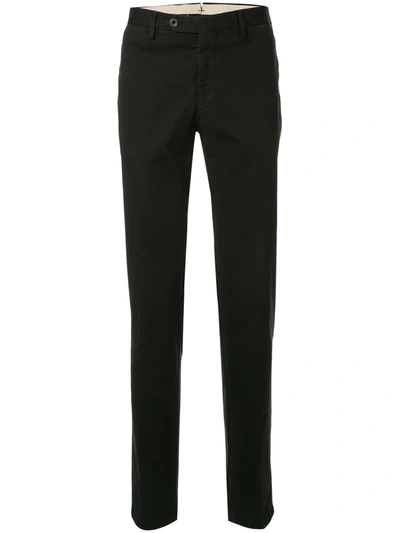 Lardini High-waisted Straight Leg Trousers In Black