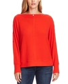 Vince Camuto Snap Trim Dolman Sleeve Sweater In Fiesta