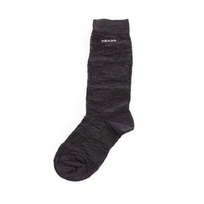 Prada Women's Black Cotton Socks