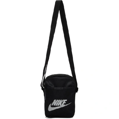 Nike Black Small Heritage Crossbody Bag In 010 Black