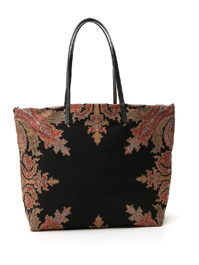 Etro Floral Embroidery Shoulder Bag In Multi