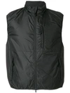 Aspesi Jil Vest In Dark Gray In Black