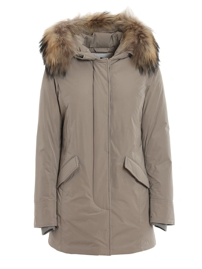 Woolrich Luxury Arctic Parka Style Padded Coat In Brown