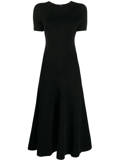 Joseph Berry Short-sleeve A-line Milano Dress In Black