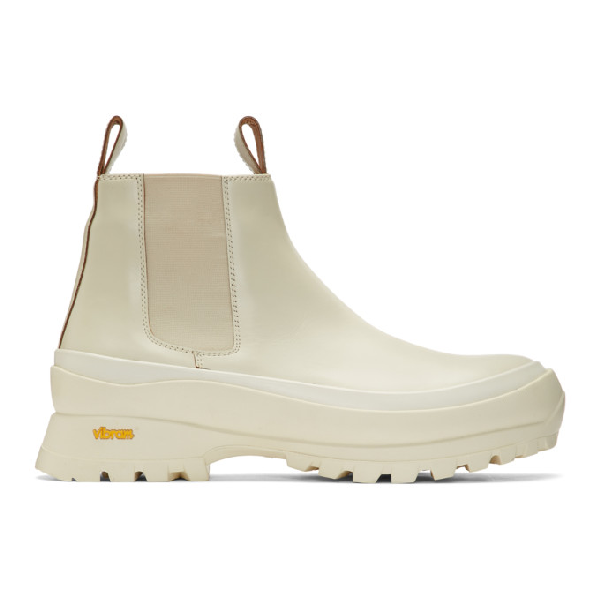 jil sander white boots