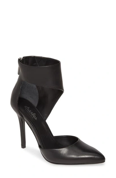 Charles By Charles David Proud D'orsay Pump In Black Leather