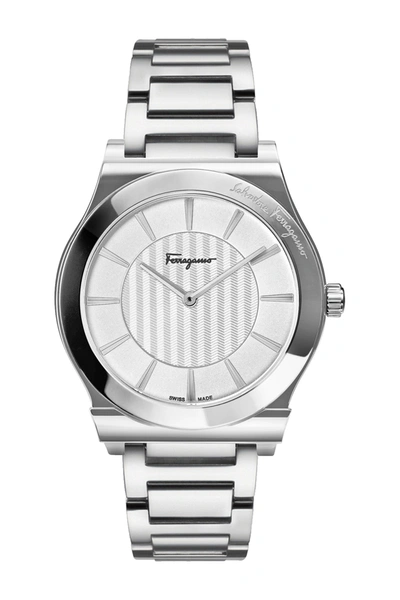 Ferragamo Men's Bracelet Watch, 41mm In Stainless Steel