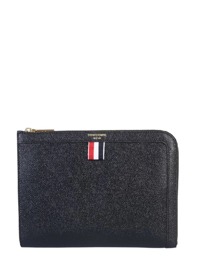 Thom Browne Small Document Holder In Nero