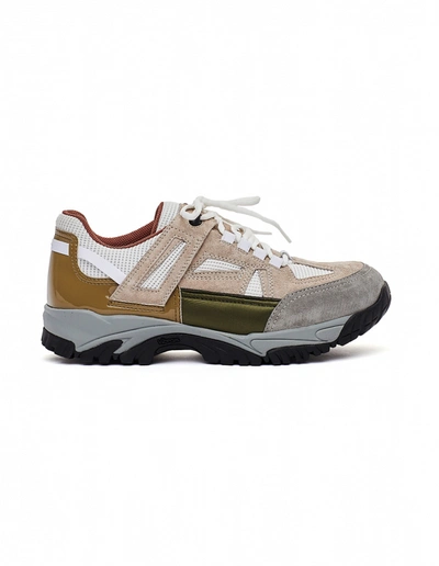 Maison Margiela Security Sneakers With Vibram Sole In Khaki