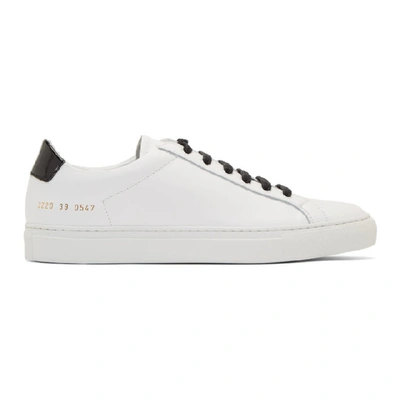 Common Projects Zweifarbige Sneakers In White Black 0547