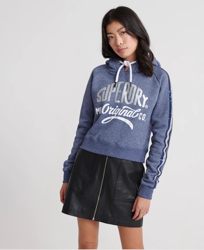 Superdry Classic Boutique Original Hoodie In Navy