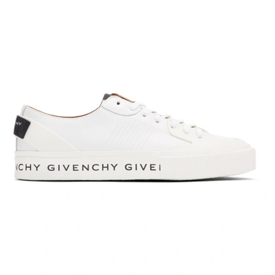 Givenchy Tennis Light Sole-print Leather Trainers In White