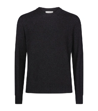Sandro Cashmere Double-thread Crewneck Sweater In Black