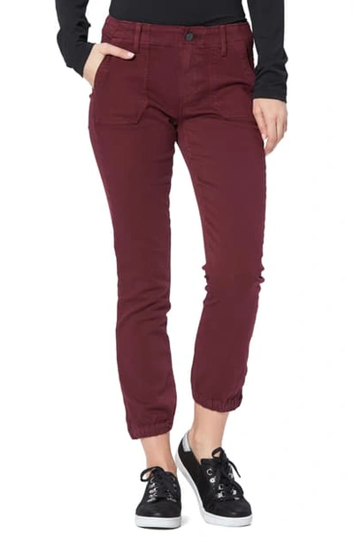 Paige Mayslie Jogger Pants In Vintage Burgundy Spice