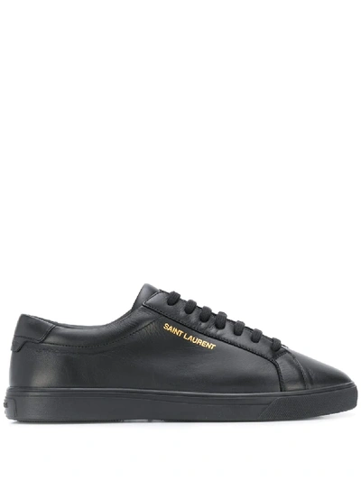 Saint Laurent Andy Low-cut Sneaker In Black