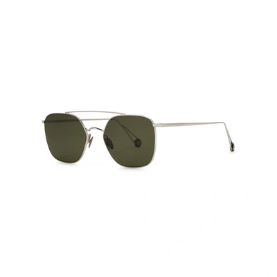 Ahlem Place De La Concorde Aviator-style Sunglasses In Green And Other