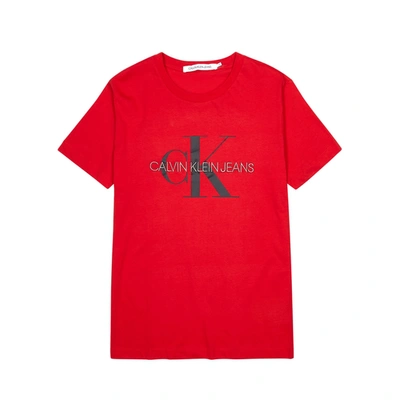 Calvin Klein Jeans Est.1978 Red Logo Cotton T-shirt