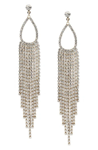 Ettika Teardrop Chandelier Earrings In Gold