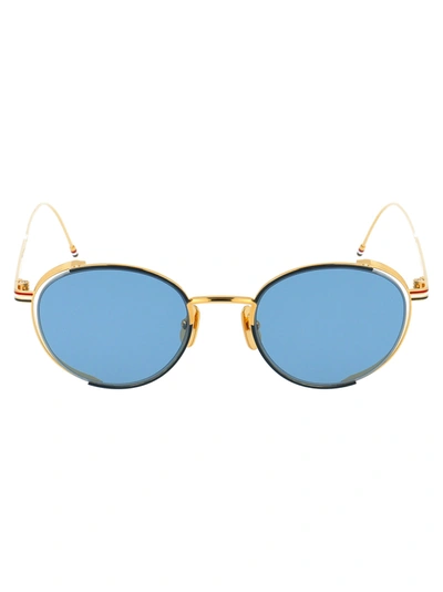Thom Browne Tb-106 Sunglasses In Blue | ModeSens