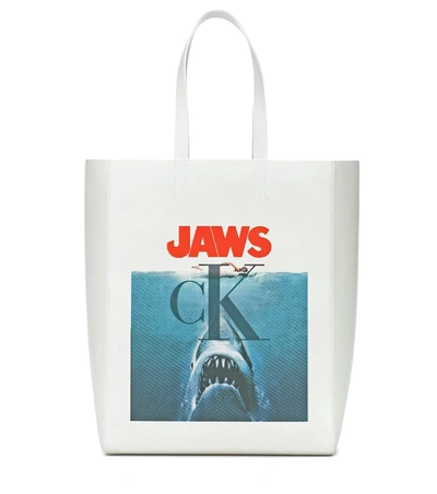 Calvin Klein 205w39nyc White Women's Jaws Tote Bag