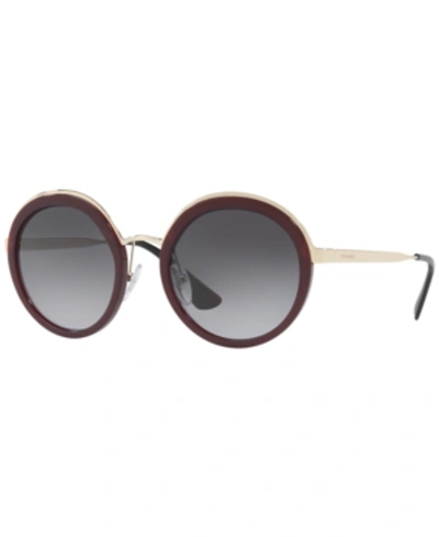 Prada Sunglasses, Pr 50ts In Burgundy/grey Gradient Polar