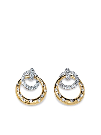 Kwiat Women's Cobblestone 18k White & Yellow Gold Diamond Pavé Earrings