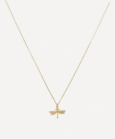 Alex Monroe Gold Teeny Tiny Dragonfly Necklace