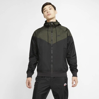 Nike Sportswear Windrunner Hooded Windbreaker In Black