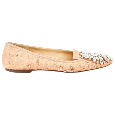 Pre-owned Dolce & Gabbana Leather Ballet Flats In Pink