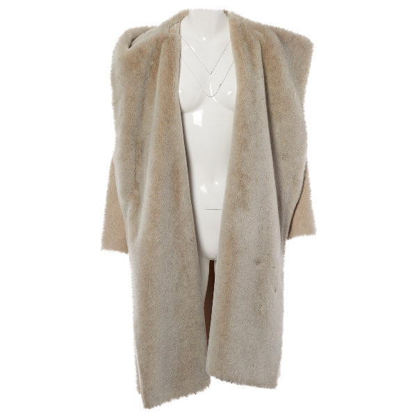 Pre-Owned Nicole Farhi Grey Wool Coat | ModeSens