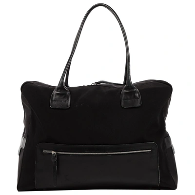 Pre-owned Hogan Cloth 48h Bag In Black