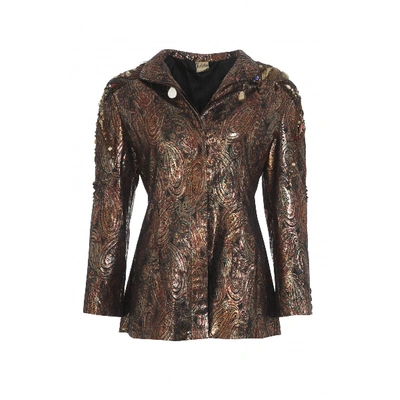 Pre-owned Krizia Silk Jacket In Brown