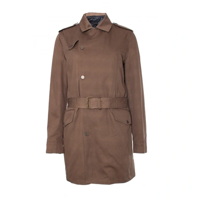 Pre-owned The Kooples Fw18 Trenchcoat In Khaki