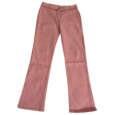 Pre-owned Miu Miu Straight Jeans In Pink