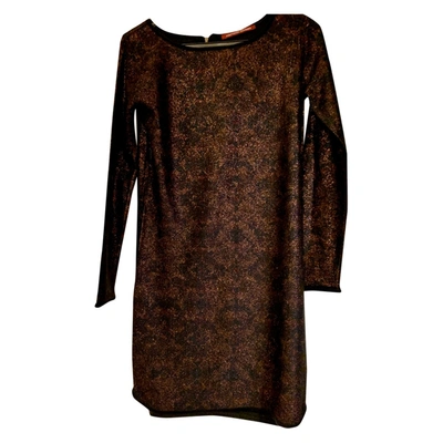 Pre-owned Comptoir Des Cotonniers Wool Mini Dress In Brown