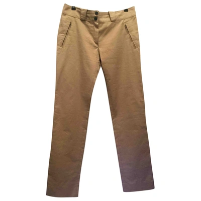 Pre-owned Balenciaga Straight Trousers In Camel