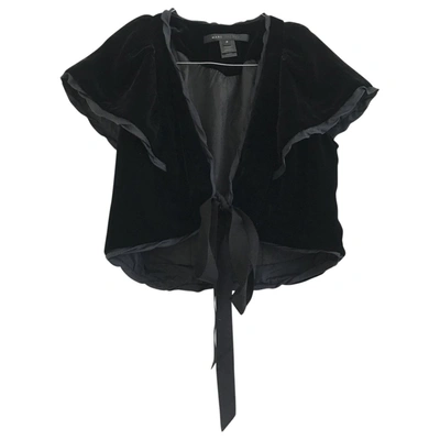 Pre-owned Marc Jacobs Velvet Short Waistcoat In Black