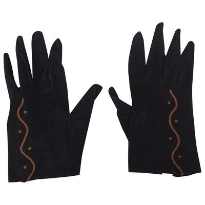 Pre-owned Philippe Model Gloves In Black