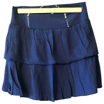 Pre-owned Iro Mini Skirt In Blue