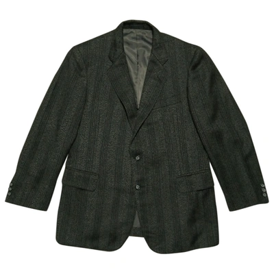 Pre-owned Burberry Wool Waistcoat In Black