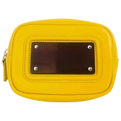 Pre-owned Missoni Leather Purse In Yellow