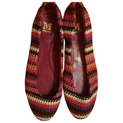 Pre-owned M Missoni Tweed Ballet Flats In Multicolour