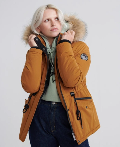 Superdry Women's Alpine Microfibre Jacket Yellow Size: 8