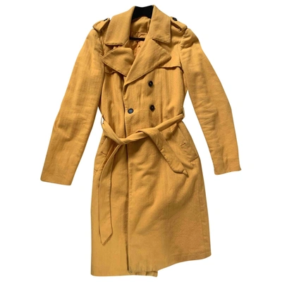 Pre-owned Massimo Alba Coat In Yellow