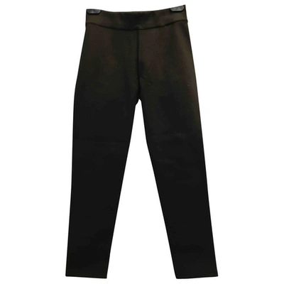 Pre-owned Vince Black Polyester Trousers