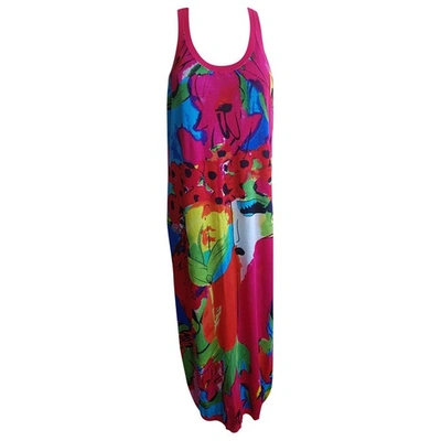 Pre-owned Iceberg Wool Maxi Dress In Multicolour