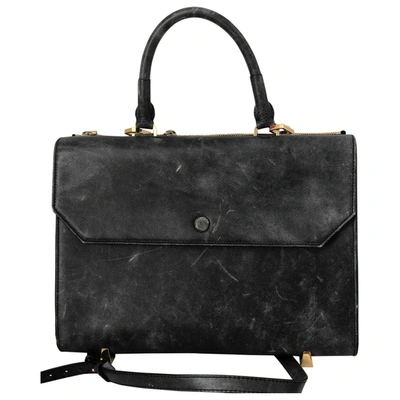 Pre-owned Alexander Wang Leather Satchel In Grey