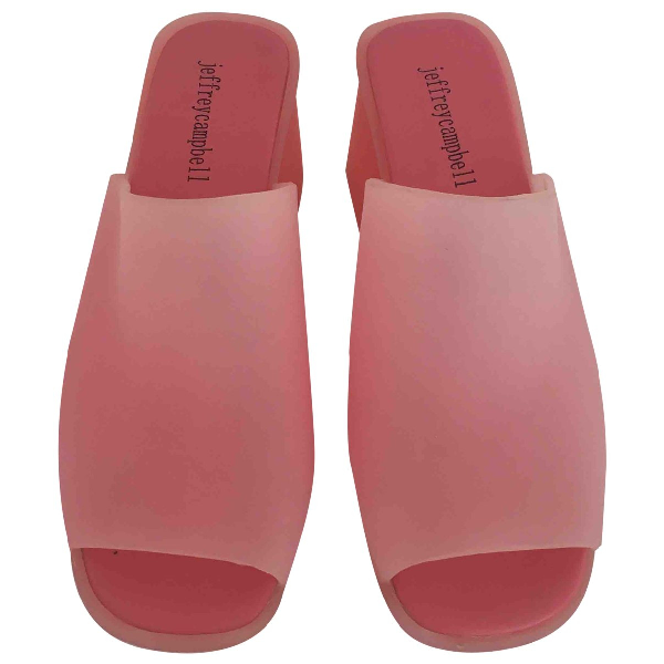 jeffrey campbell pink mules